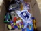 BOX LOT INCLUDING STAR TREK PATCHES BATMAN BUTTONS CAPTAIN ACTION MEDALLION