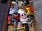 BOX LOT FULL OF MICKEY MOUSE MEMORABILIA MUGS RADIO TRAINS WATCH AND MORE