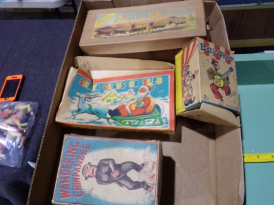 BOX LOT FULL OF JUST BOXES FOR VINTAGE MADE IN OCCUPIED JAPAN TOYS
