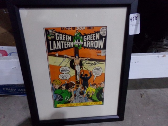 COMIC BOOK FRAMED UNDER GLASS AN EPIC OF OUR TIME GREEN LANTERN CO STARRING