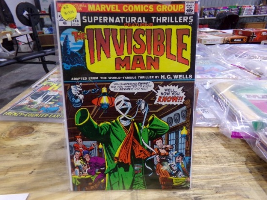 MARVEL COMIC SUPER NATURAL THRILLERS THE INVISIBLE MAN 2ND ISSUE FEBRUARY 0