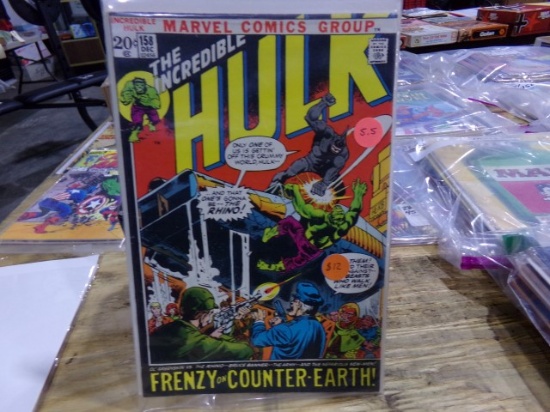 MARVEL COMIC THE INCREDIBLE HULK FRENZY ON COUNTER EARTH NO 158 DECEMBER 02