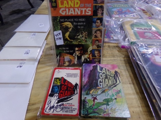 LAND OF THE GIANTS COMIC SIGNED BY GARY CONWAY AND TWO LAND OF THE GIANTS B