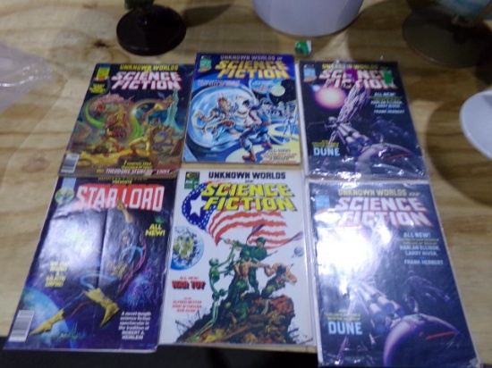 UNKNOWN WORLD SCIENCE FICTION MAGAZINES APPROX 10