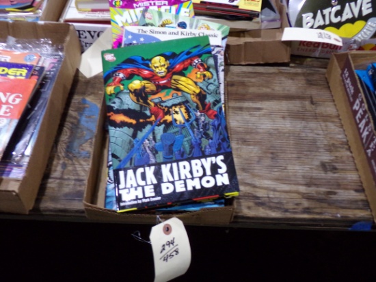 BOX LOT FULL OF JACK KIRBY BOOKS THE LOSERS THE LOST BOY ON EARTH THE DEMON