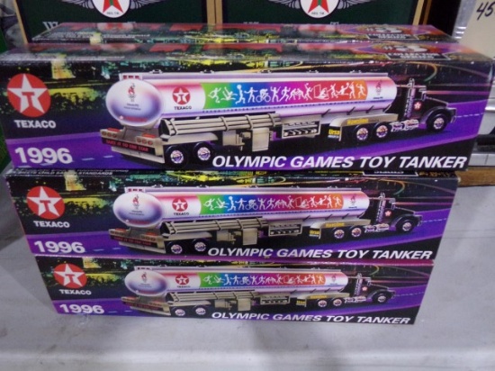 SIX NEW IN BOX TEXACO 1996 OLYMPIC GAMES TOY TANKER #3 COLLECTORS SERIES