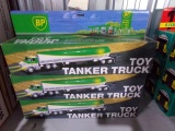 SIX NEW IN BOX BP TOY TANKER TRUCK DUAL SOUND SWITCH FOR HORN AND BACKUP RE