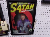 CAPTAIN SATAN KING OF ADVENTURE REPRODUCTION FRAMED POSTER APPROX 17 X 12