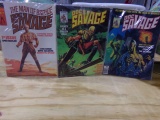 LOT OF MAN OF BRONZE DOC SAVAGE COMICS NO 2 OCTOBER NO 5 NO 4 NO 7 NO 1 AND