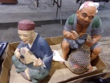 HAKATA URASAKI DOLL FISHERMAN AND MUSICIAN