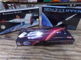 THREE MODELS NEW IN BOX TO INCLUDE CONVAIR NEV SPACE CLIPPER AND RETRIEVER