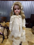 VINTAGE DOLL GERMAN MADE MADEM GERMANY NUMBER 390 A 11M APPROX 26 INCH TALL