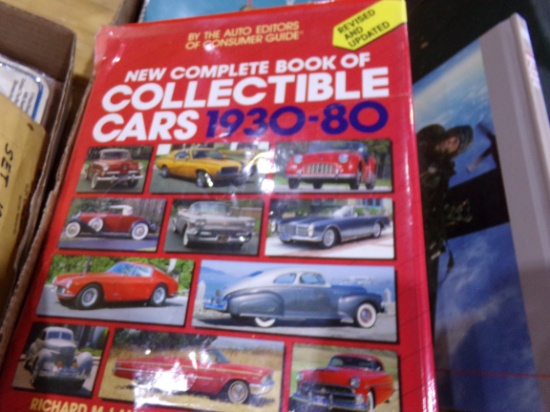 BOX LOT BOOKS COLLECTIBLE CARS 1930 TO 1980 CHIEF JUSTICE AND MORE