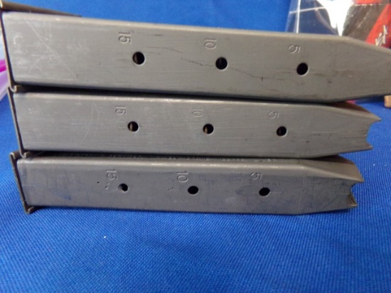 3 15 RDS 9 MM MAGAZINES 9 MM 2010 CHECK MATE 1M291 NOT AVAILABLE TO MD BUYE