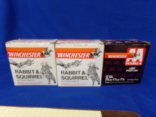 40 RDS WINCHESTER 12 GA 2 3/4 #6 1 OZ 20 RDS AA 12 GA 2 3/4 1 1/8 7 1/2