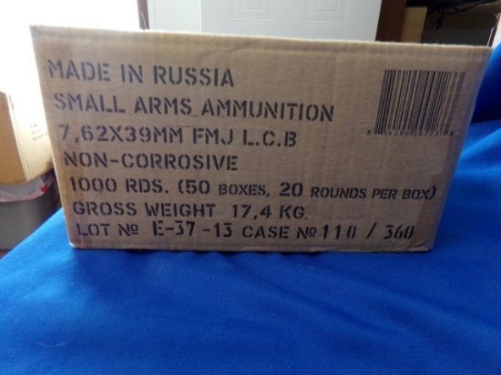 50 BOXES 1000 RDS 7.62X39 FMJ