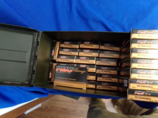 AMMO CAN 38 BOXES 760 RDS PMC 223 REMINGTON 55 GRS FMJ BT