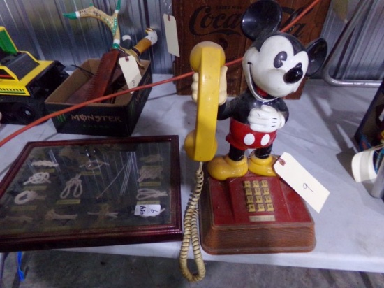 MICKEY MOUSE PHONE AND KNOT BOARD