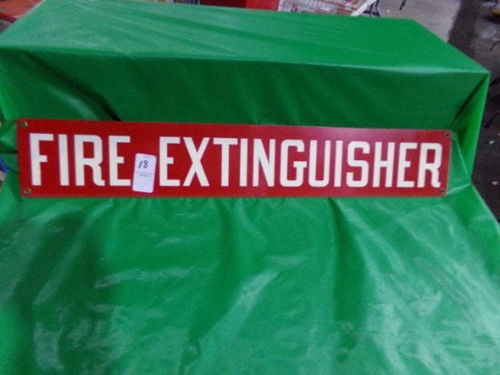 FIRE EXTINGUISHER SIGN APPROX 24" X 4"