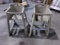 2 RUBBERMAID HIGH CHAIRS ON CASTERS