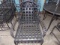 4 WROUGHT IRON ARM CHAIRS