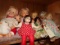 COLLECTION OF EIGHT DOLLS VARIOUS STYLES AND SIZES