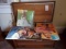 LANE CEDAR RECORD CHEST FULL OF ALBUMS INCLUDING ANDY WILLIAMS PAT BOONE DO