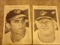 BALTIMORE ORIOLES 1969 BLACK AND WHITE CARDS APPROXIMATELY 4 X 7 PAUL BLAIR