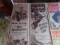 FOUR MOVIE POSTERS 36 X 14 INCLUDING GENE AUTRY THE BIG SOMBRERO TEXANS NEV