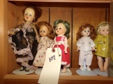 COLLECTION OF NINE DOLLS INCLUDING SILICONE AND HAND PAINTED PLASTER DOLLS