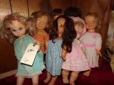 COLLECTION OF SEVEN DOLLS APPROXIMATELY 16