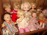 COLLECTION OF ELEVEN DOLLS VARIOUS STYLES AND SIZES