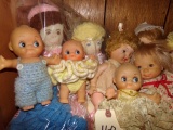 COLLECTION OF TWELVE DOLLS VARIOUS STYLES AND SIZES