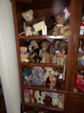 FOUR SHELVES FULL OF TEDDY BEARS BOYDS ERLA TY AND MORE AND TROLL DOLLS