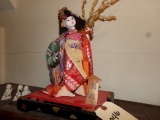 GEISHA GIRL DOLL ON PLATFORM