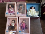 COLECTION OF FIVE GINNY DOLLS NEW IN BOX