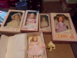 FIVE ASSORTED DOLLS ALL IN ORIGINAL BOXES STORYBOOK COLLECTION EFFANFEE IDE