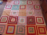 ANTIQUE PATCH WORK SUMMER QUILT 73 X 71