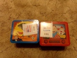 TWO HALLMARK SCHOOL DAYS LUNCH BOXES 1950S SUPERMAN AND 1950S HOWDY DOODY I
