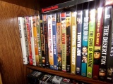 CABINET FULL OF DVDS APPROXIMATELY 80 INCLUDING MOSTLY WAR MOVIES INCLUDING
