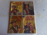 FOUR COMIC BOOKS DELL THE LEFT HANDED GUN PAUL NEWMAN RESTLESS GUN WINDOW G