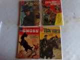 FOUR COMIC BOOKS DELL WALT DISNEYS ZORRO WILL JAMES SMOKEY IRON HORSE DALE