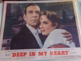 EIGHT 14 X 11 MOVIE POSTERS INCLUDING DEEP IN MY HEART THE MARSHALLS DAUGHT