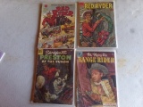 FOUR COMIC BOOKS INCLUDING THREE DELL RED RYDER THE FLYING A RANGER RIDE SE