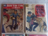 FOUR COMIC BOOKS INLCUDING DELL RIN TIN TIN AND RUSTY AND DELL RIN TIN TIN