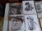 COLLECTION TO INCLUDE 2 JOHN WAYNE CALENDARS 2010 AND 2011 2 PRINTS JOHN WA