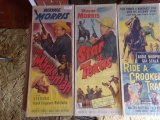 FOUR MOVIE POSTERS 36 X 14 INCLUDING THE MARKSMAN STAR OF TEXAS WAYNE MORRI