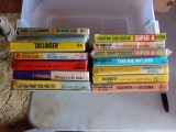 BOX LOT OF 8 MM MOVIES TO INCLUDE APPROXIMATELY 15 COWBOY THE THREE STOOGES