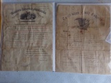 DISCHARGE PAPERS FROM 1860 PENSION PAPERS FROM 1907 AND AUTOGRAPH FROM RICH