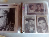 BINDER FULL OF EARLY BLACK AND WHITES 8 X 10 OF WESTERN AND MOVIE STARS AND